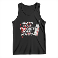 Funny Whats Your Favorite Scary Movie Tank Top Halloween Horror Film Lover - Wonder Print Shop