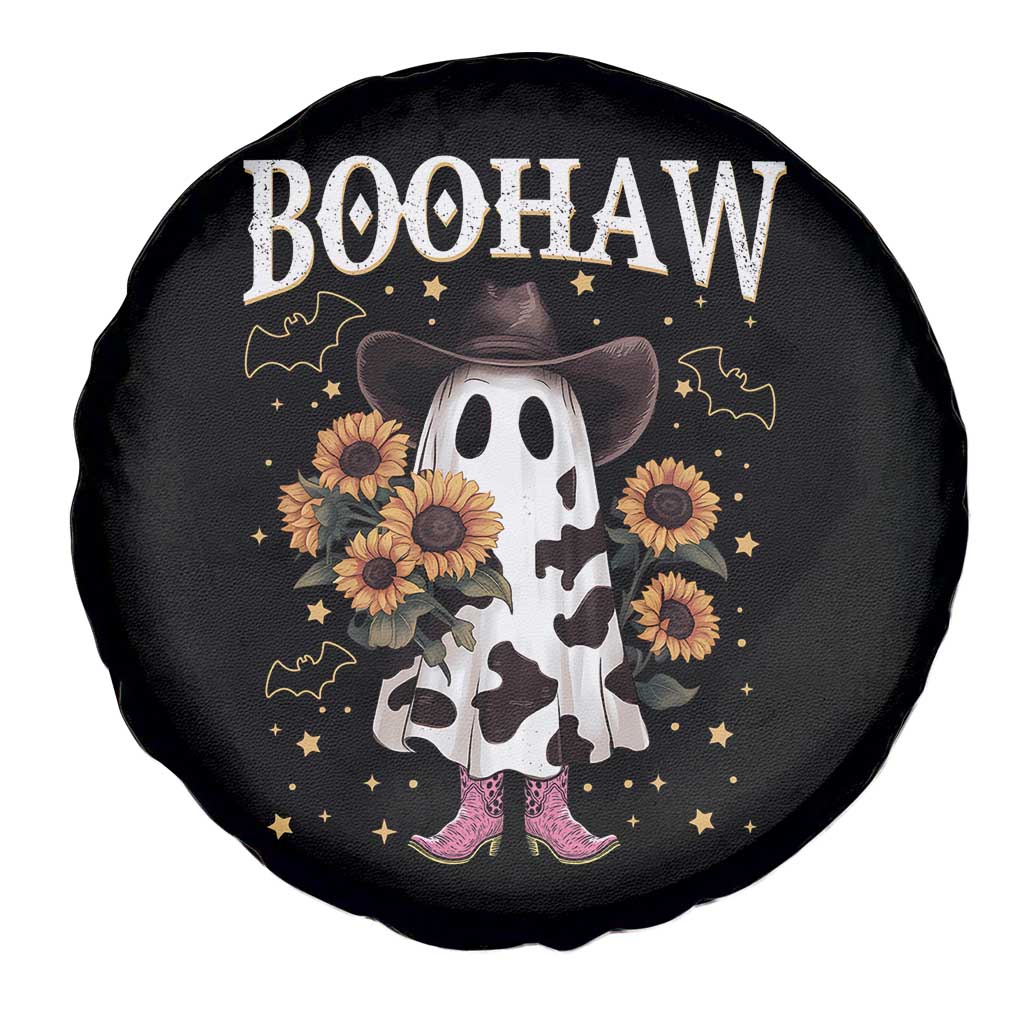 Funny Boohaw Halloween Western Cowboy Ghost Spare Tire Cover - Wonder Print Shop