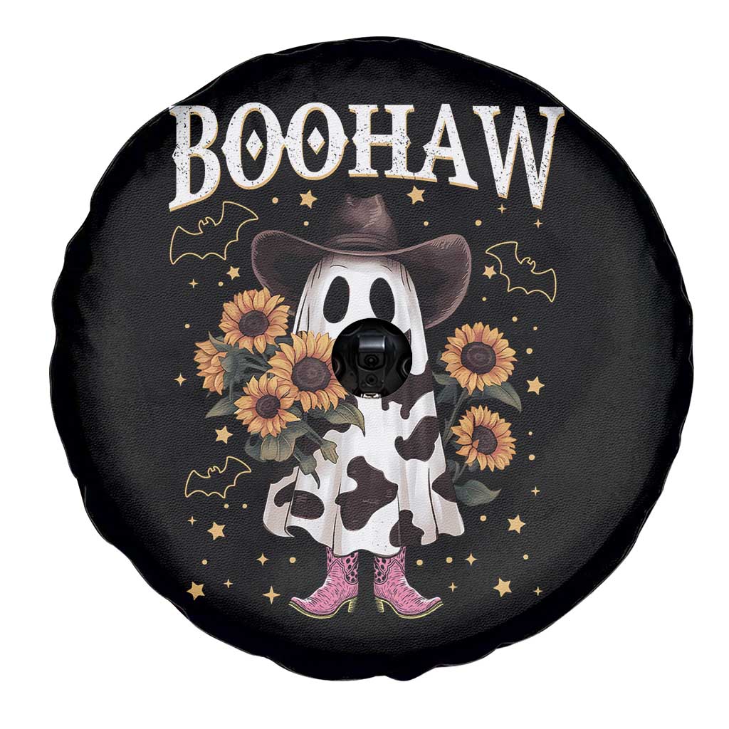Funny Boohaw Halloween Western Cowboy Ghost Spare Tire Cover - Wonder Print Shop