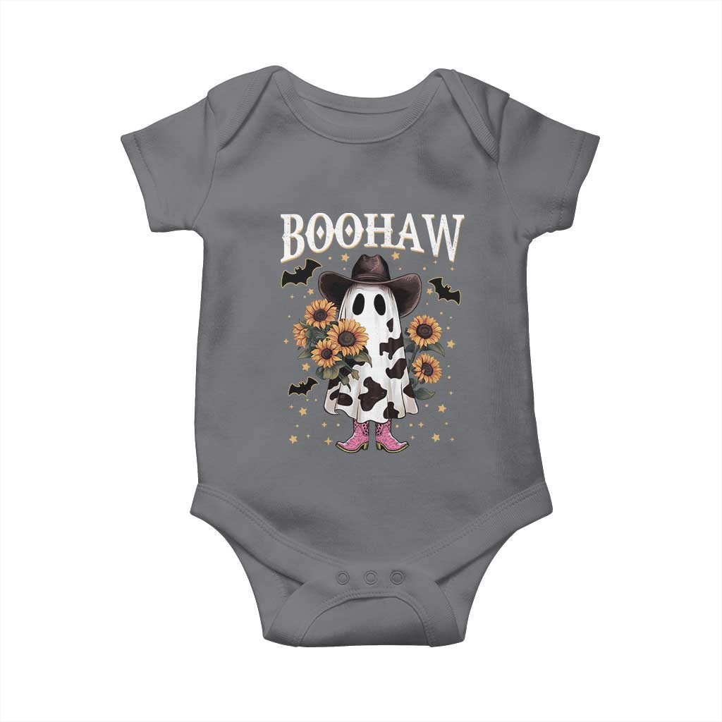 Funny Boohaw Halloween Western Cowboy Ghost Baby Onesie - Wonder Print Shop