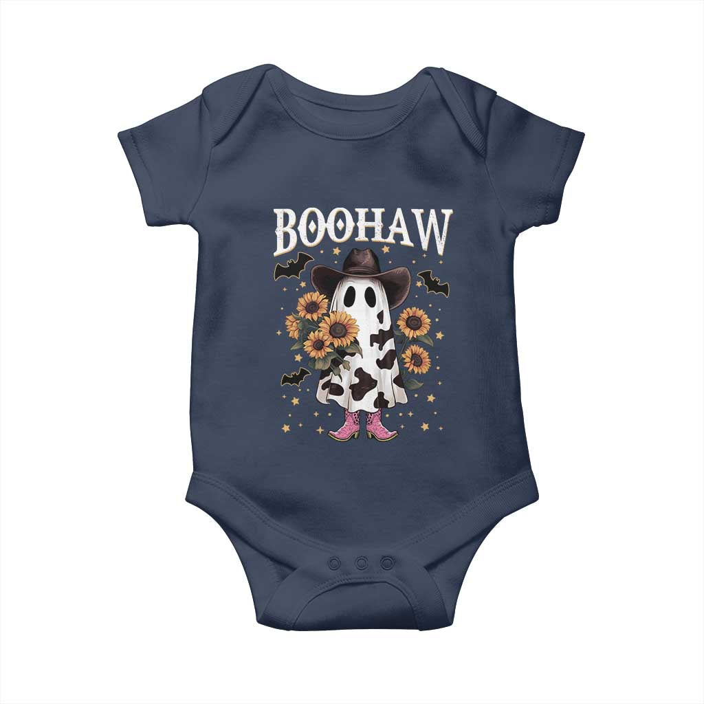 Funny Boohaw Halloween Western Cowboy Ghost Baby Onesie - Wonder Print Shop