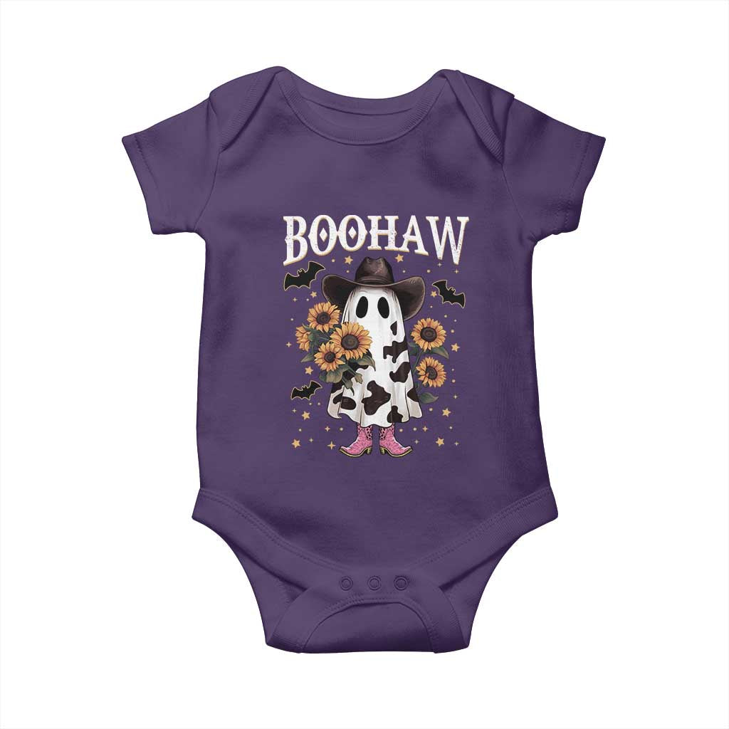 Funny Boohaw Halloween Western Cowboy Ghost Baby Onesie - Wonder Print Shop