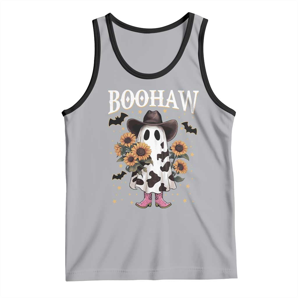 Funny Boohaw Halloween Western Cowboy Ghost Tank Top - Wonder Print Shop