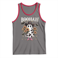 Funny Boohaw Halloween Western Cowboy Ghost Tank Top - Wonder Print Shop