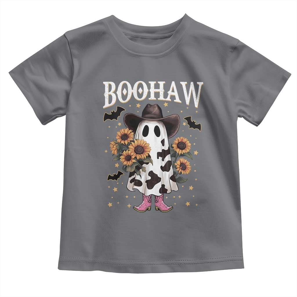 Funny Boohaw Halloween Western Cowboy Ghost Toddler T Shirt - Wonder Print Shop