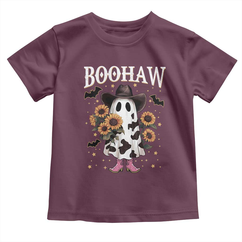 Funny Boohaw Halloween Western Cowboy Ghost Toddler T Shirt - Wonder Print Shop