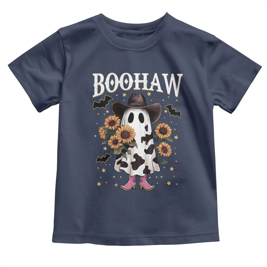 Funny Boohaw Halloween Western Cowboy Ghost Toddler T Shirt - Wonder Print Shop
