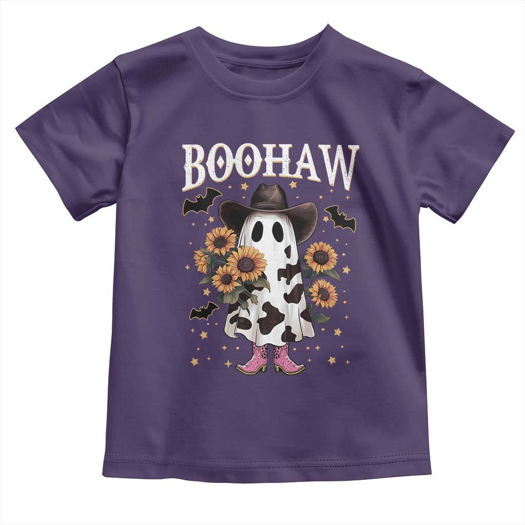 Funny Boohaw Halloween Western Cowboy Ghost Toddler T Shirt - Wonder Print Shop
