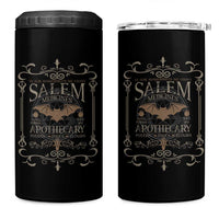 Halloween Salem Witch 4 in 1 Can Cooler Tumbler Salem Medicines Apothecary Potions Tonics Elixirs - Wonder Print Shop