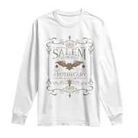 Halloween Salem Witch Long Sleeve Shirt Salem Medicines Apothecary Potions Tonics Elixirs - Wonder Print Shop