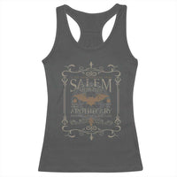 Halloween Salem Witch Racerback Tank Top Salem Medicines Apothecary Potions Tonics Elixirs - Wonder Print Shop
