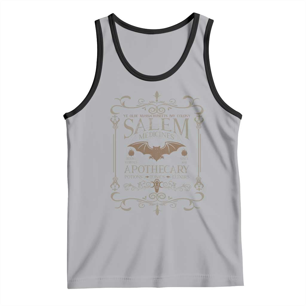Halloween Salem Witch Tank Top Salem Medicines Apothecary Potions Tonics Elixirs - Wonder Print Shop