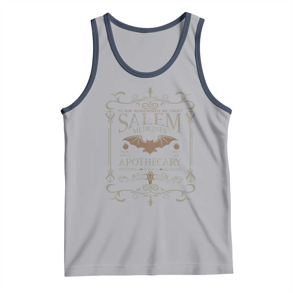 Halloween Salem Witch Tank Top Salem Medicines Apothecary Potions Tonics Elixirs - Wonder Print Shop