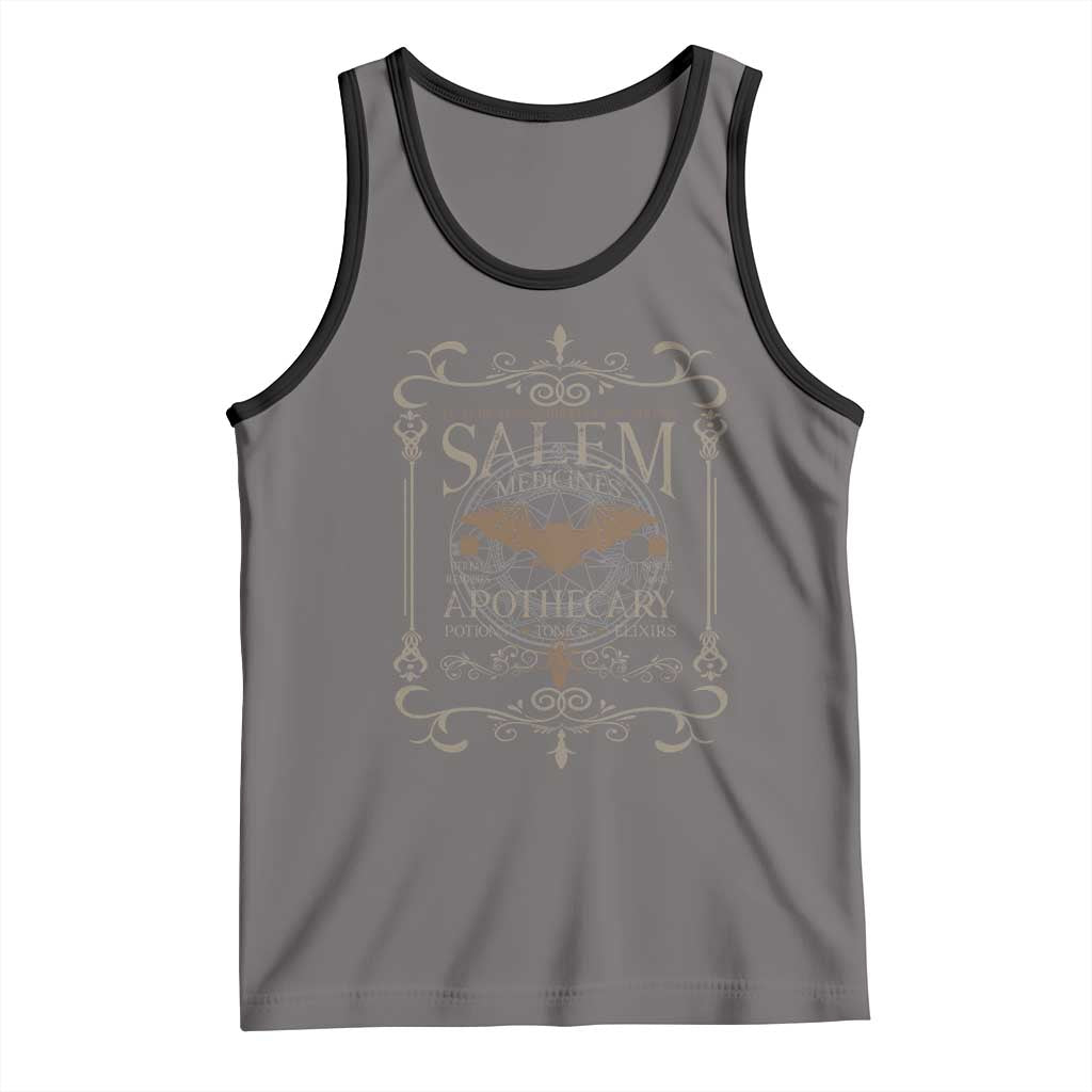 Halloween Salem Witch Tank Top Salem Medicines Apothecary Potions Tonics Elixirs - Wonder Print Shop