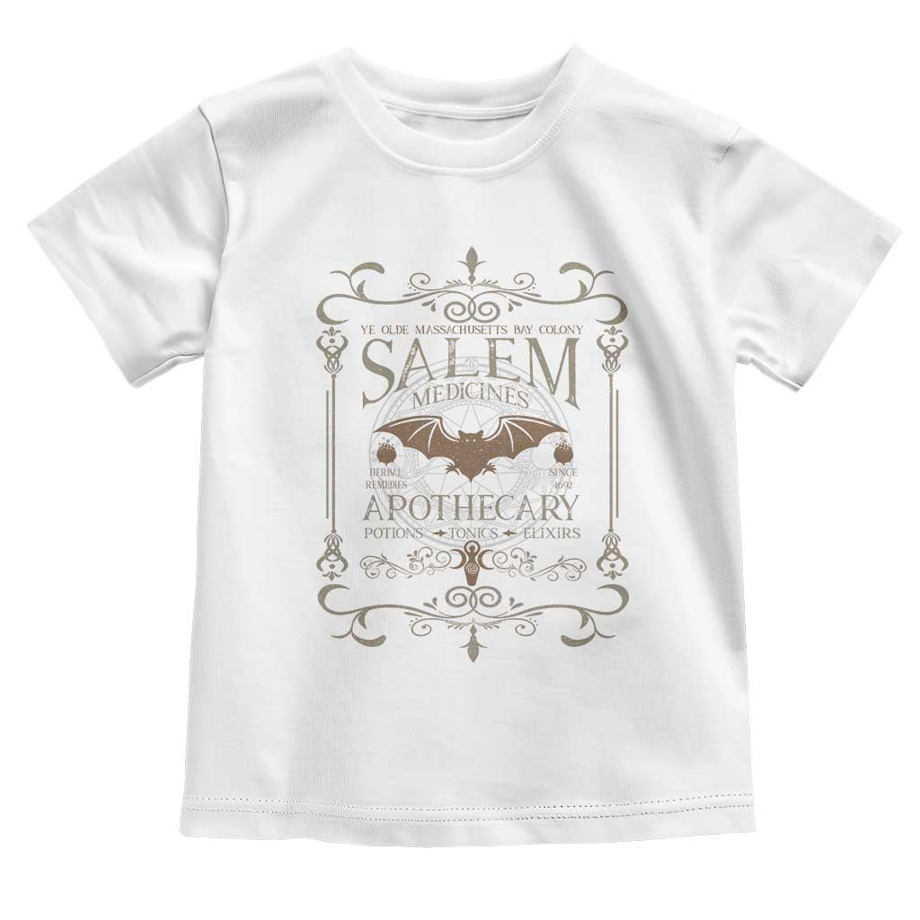 Halloween Salem Witch Toddler T Shirt Salem Medicines Apothecary Potions Tonics Elixirs - Wonder Print Shop