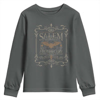 Halloween Salem Witch Youth Sweatshirt Salem Medicines Apothecary Potions Tonics Elixirs - Wonder Print Shop