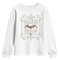 Halloween Salem Witch Youth Sweatshirt Salem Medicines Apothecary Potions Tonics Elixirs - Wonder Print Shop
