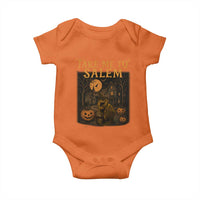 Take Me To Salem Baby Onesie Halloween Witch Salem Trip Black Cat Spooky Season - Wonder Print Shop