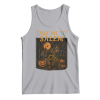 Take Me To Salem Tank Top Halloween Witch Salem Trip Black Cat Spooky Season - Wonder Print Shop