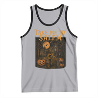 Take Me To Salem Tank Top Halloween Witch Salem Trip Black Cat Spooky Season - Wonder Print Shop
