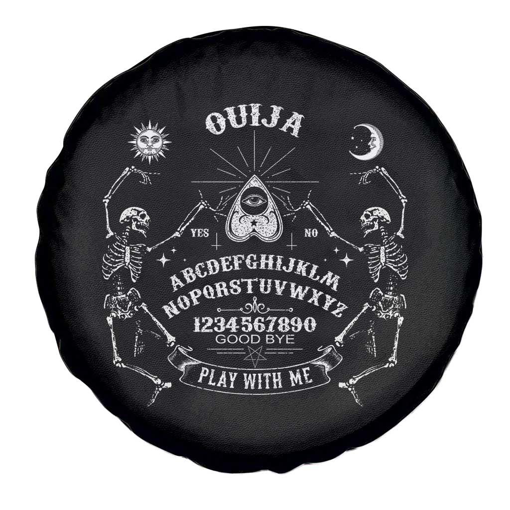 Ouija Board Spirit Board Occult Gothic Skeleton Halloween Pagan Spare Tire Cover - Wonder Print Shop
