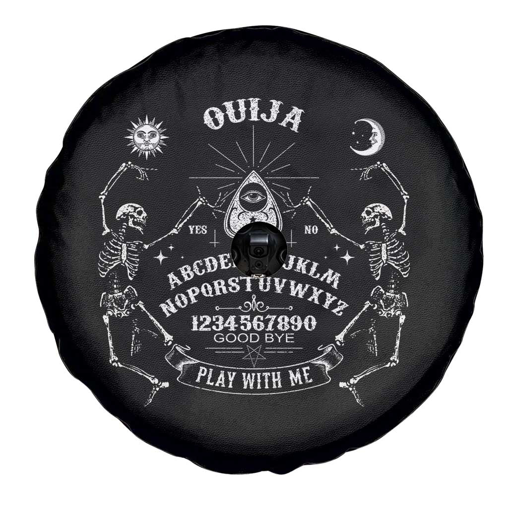 Ouija Board Spirit Board Occult Gothic Skeleton Halloween Pagan Spare Tire Cover - Wonder Print Shop