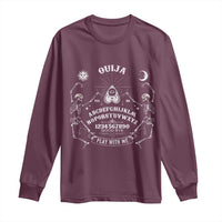 Ouija Board Spirit Board Occult Gothic Skeleton Halloween Pagan Long Sleeve Shirt - Wonder Print Shop