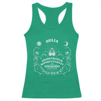 Ouija Board Spirit Board Occult Gothic Skeleton Halloween Pagan Racerback Tank Top - Wonder Print Shop