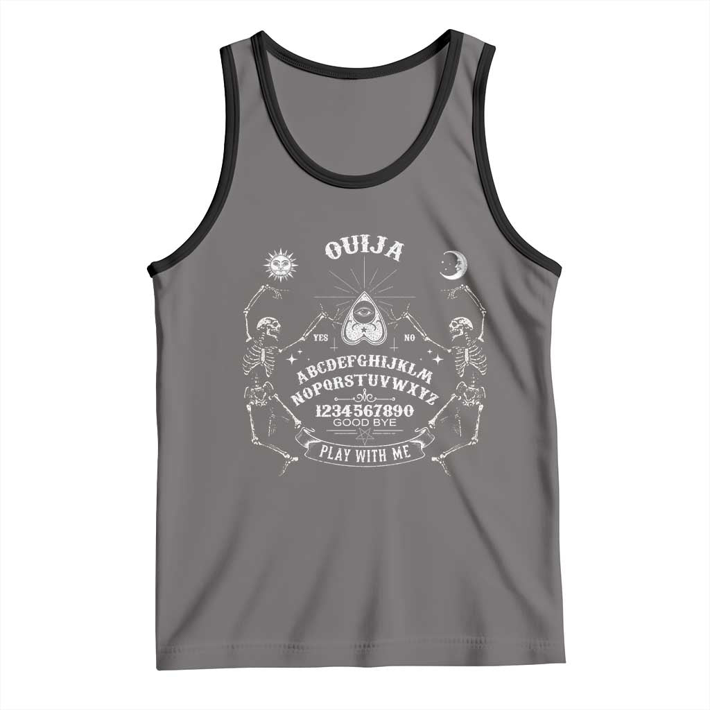 Ouija Board Spirit Board Occult Gothic Skeleton Halloween Pagan Tank Top - Wonder Print Shop