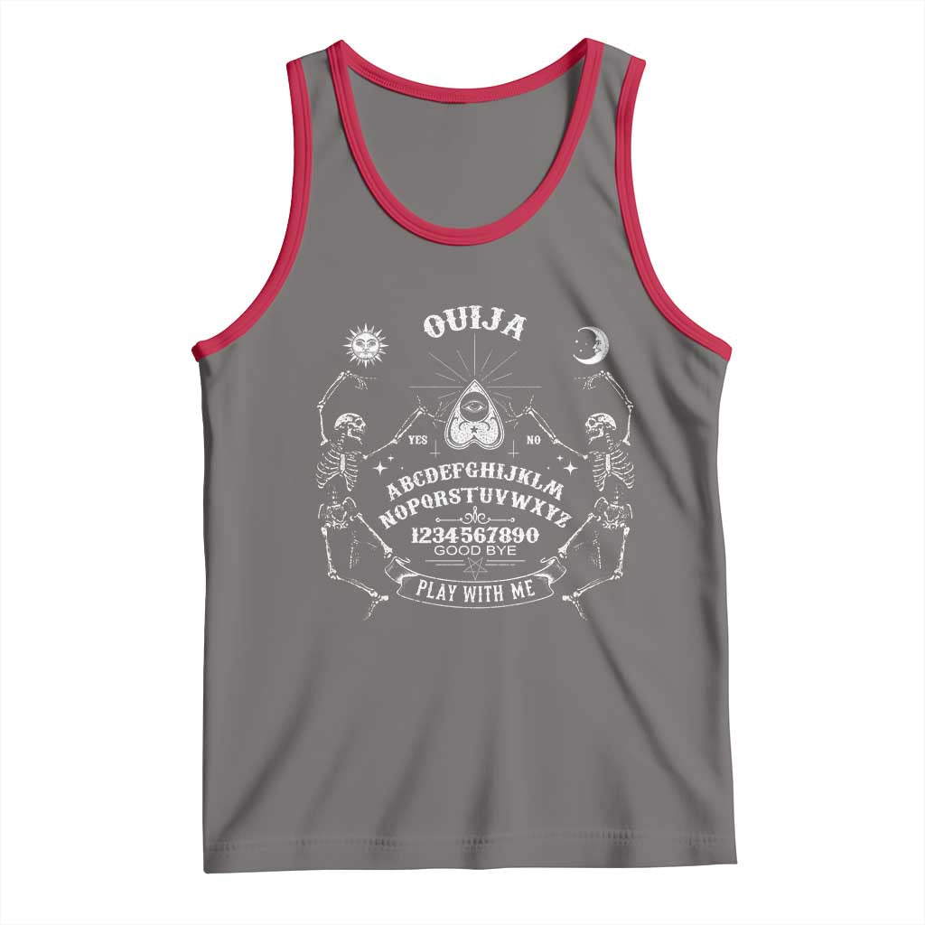 Ouija Board Spirit Board Occult Gothic Skeleton Halloween Pagan Tank Top - Wonder Print Shop