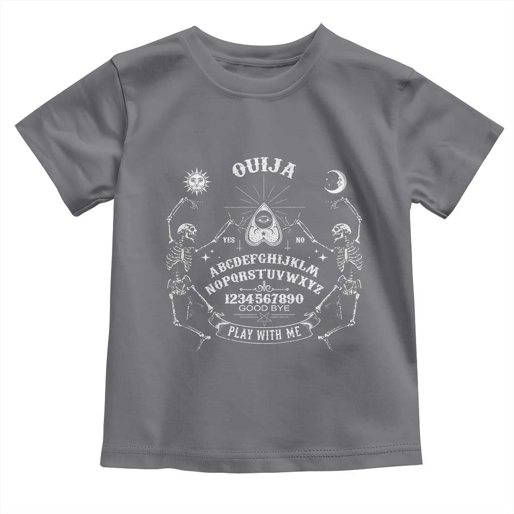 Ouija Board Spirit Board Occult Gothic Skeleton Halloween Pagan Toddler T Shirt - Wonder Print Shop