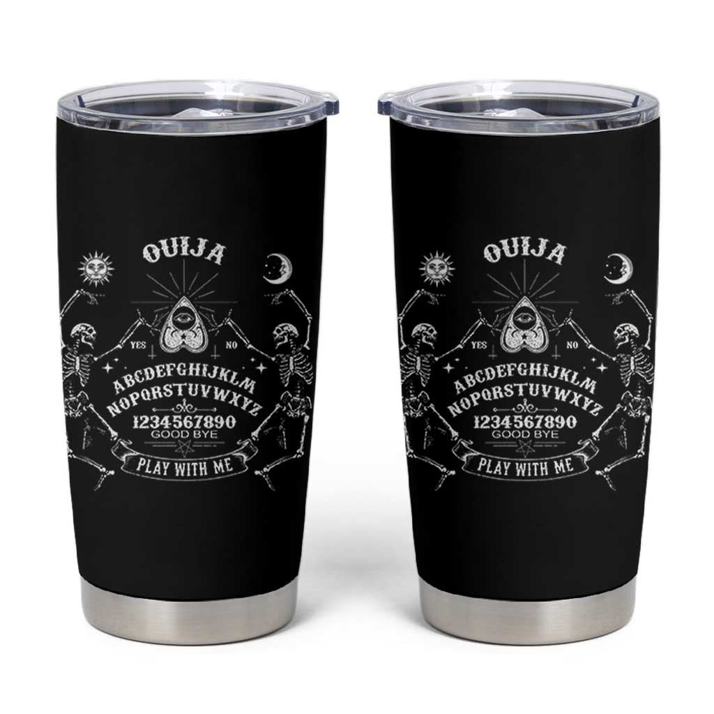 Ouija Board Spirit Board Occult Gothic Skeleton Halloween Pagan Tumbler Cup - Wonder Print Shop