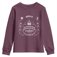 Ouija Board Spirit Board Occult Gothic Skeleton Halloween Pagan Youth Sweatshirt - Wonder Print Shop