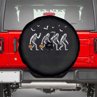 Funny Halloween Bigfoot Spare Tire Cover Skeleton Sasquatch Jack O Lantern - Wonder Print Shop