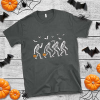 Funny Halloween Bigfoot T Shirt Skeleton Sasquatch Jack O Lantern TS11