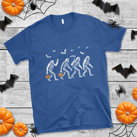 Funny Halloween Bigfoot T Shirt Skeleton Sasquatch Jack O Lantern TS11