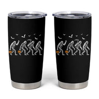 Funny Halloween Bigfoot Tumbler Cup Skeleton Sasquatch Jack O Lantern - Wonder Print Shop