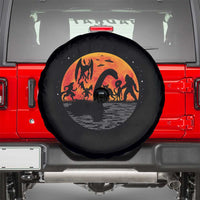 Funny Halloween Cryptid Folklore Bigfoot Alien Mothman Spare Tire Cover - Wonder Print Shop
