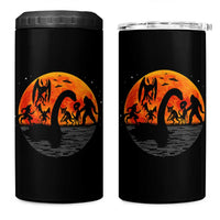 Funny Halloween Cryptid Folklore Bigfoot Alien Mothman 4 in 1 Can Cooler Tumbler - Wonder Print Shop
