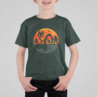 Funny Halloween Cryptid Folklore Bigfoot Alien Mothman T Shirt For Kid - Wonder Print Shop