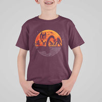 Funny Halloween Cryptid Folklore Bigfoot Alien Mothman T Shirt For Kid - Wonder Print Shop