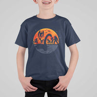Funny Halloween Cryptid Folklore Bigfoot Alien Mothman T Shirt For Kid - Wonder Print Shop
