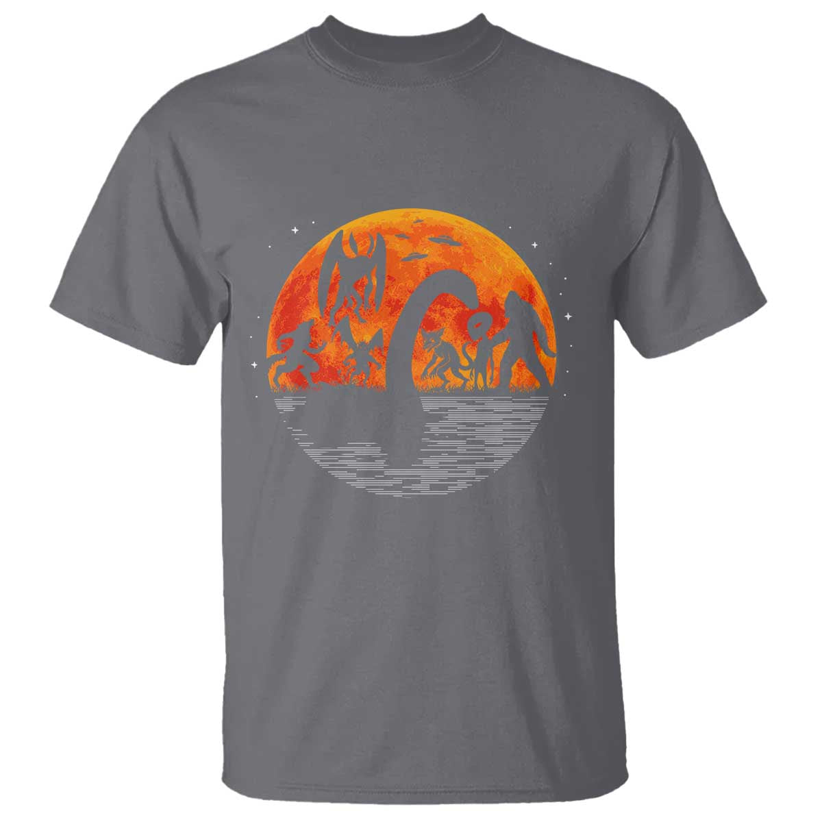 Funny Halloween Cryptid Folklore Bigfoot Alien Mothman T Shirt - Wonder Print Shop