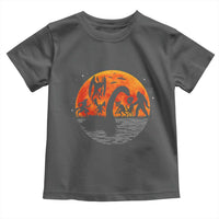 Funny Halloween Cryptid Folklore Bigfoot Alien Mothman Toddler T Shirt - Wonder Print Shop