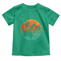 Funny Halloween Cryptid Folklore Bigfoot Alien Mothman Toddler T Shirt - Wonder Print Shop