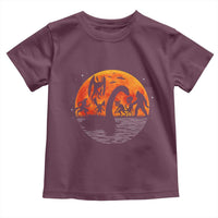 Funny Halloween Cryptid Folklore Bigfoot Alien Mothman Toddler T Shirt - Wonder Print Shop