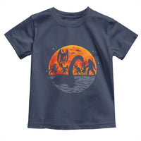 Funny Halloween Cryptid Folklore Bigfoot Alien Mothman Toddler T Shirt - Wonder Print Shop