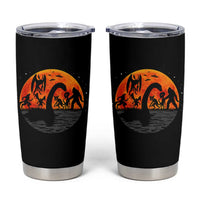 Funny Halloween Cryptid Folklore Bigfoot Alien Mothman Tumbler Cup - Wonder Print Shop