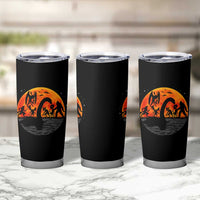 Funny Halloween Cryptid Folklore Bigfoot Alien Mothman Tumbler Cup - Wonder Print Shop