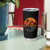 Funny Halloween Cryptid Folklore Bigfoot Alien Mothman Tumbler Cup - Wonder Print Shop